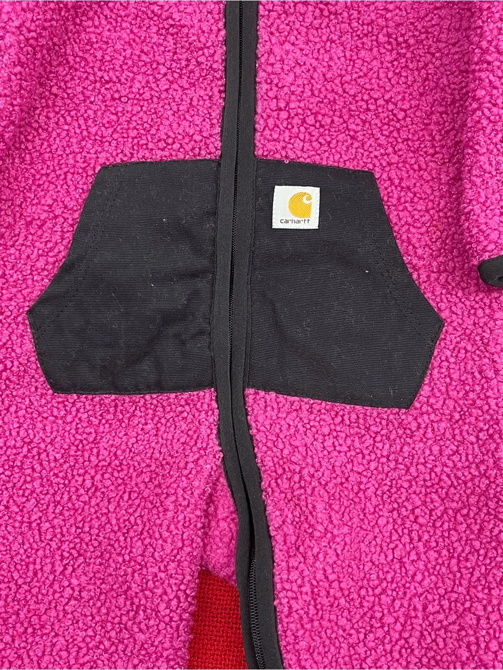 Carhartt Kids' Magenta Hooded Sherpa One-Piece Size 6 Months